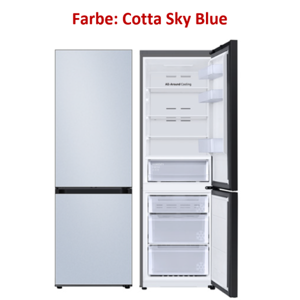 Samsung  Kühl-/ Gefrierkombination - Bespoke -  Farbe:Cotta Sky Blue